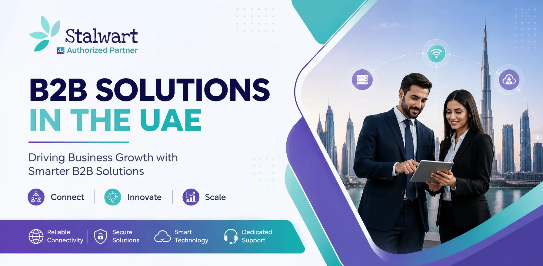 B2B solutions in the UAE — du business internet and SIM plans compared with Etisalat e& B2B