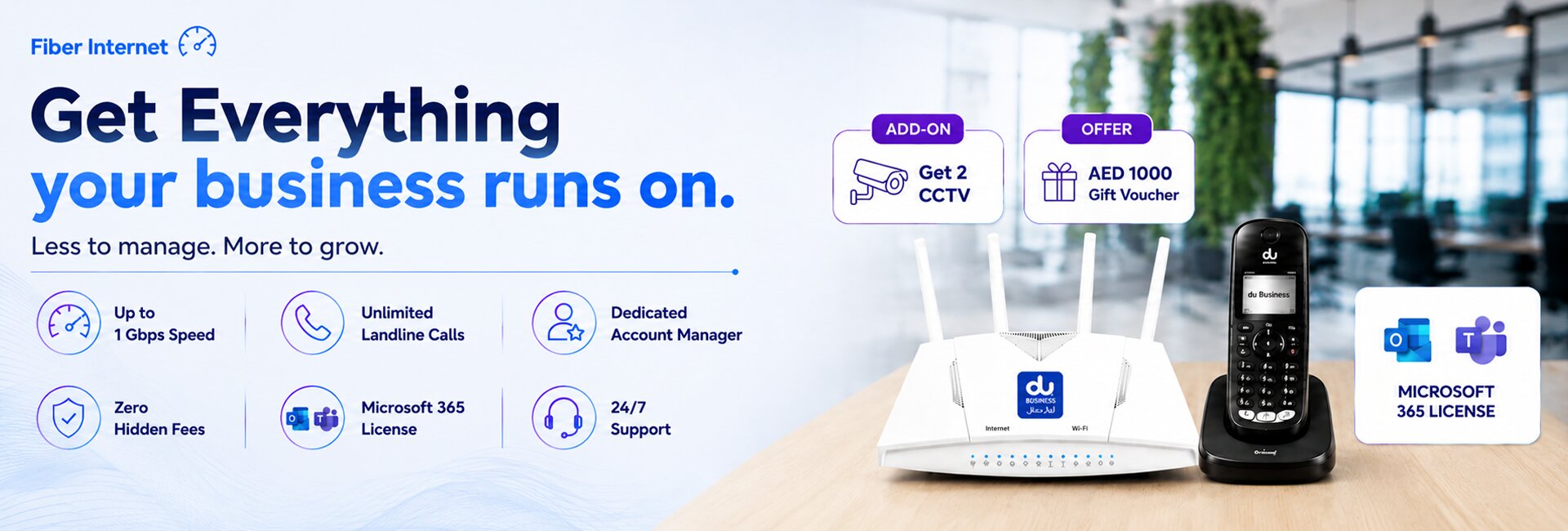 du Business Ultimate Plans UAE — Complete Internet, Voice & Microsoft 365 Bundle for Offices